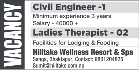 Civil Engineer & Ladies Therapist 