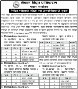 Nepal Electricity Authority: Notice
