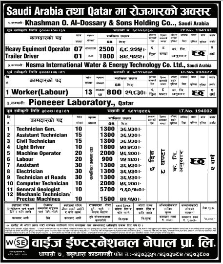 Driver, Assistant, Labour & Others 