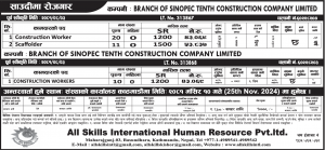 Exciting Job Opportunities in Saudi Arabia with Sinopec Tenth Construction Company